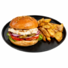 Meniu Burger Halloumi cu Cartofi prajiti