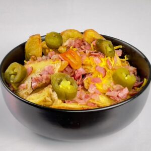 Cartofi Prajiți cu Bacon si Cheddar si Jalapenos