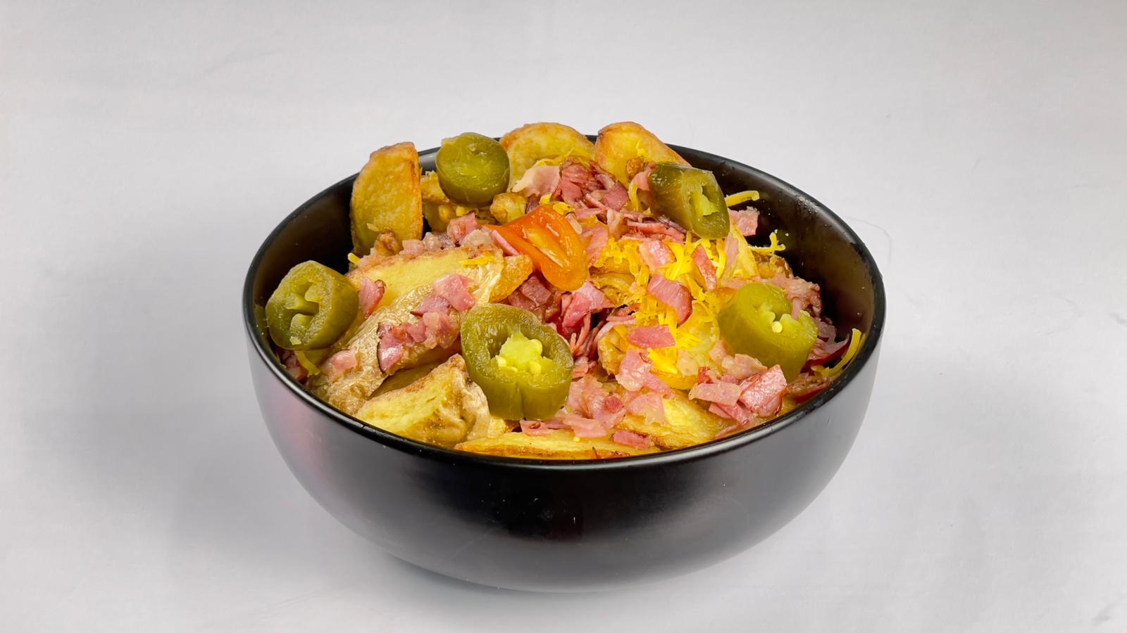 Cartofi Prajiți cu Bacon si Cheddar si Jalapenos