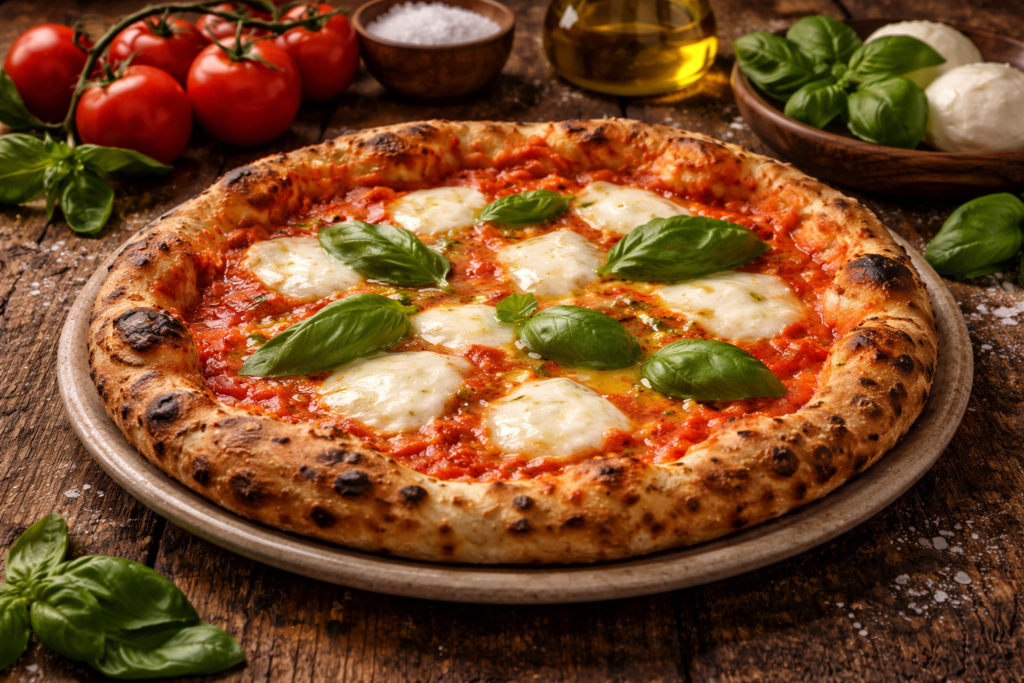 Pizza Margherita Autentică Napoletantă